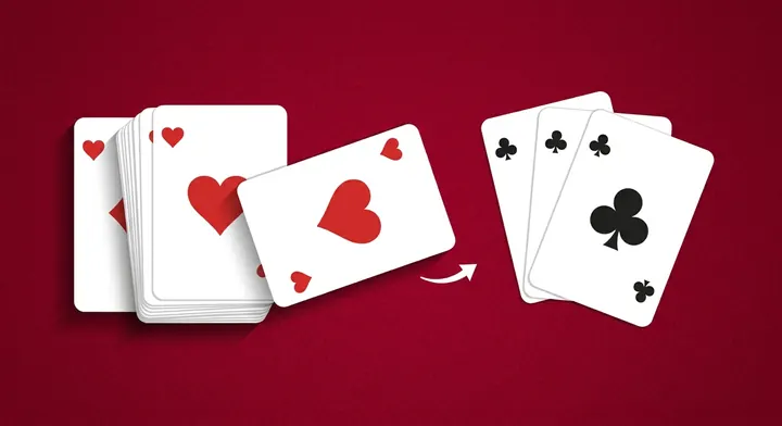 A heart being discarded on another suit's trick, breaking hearts for the hand in Hearts